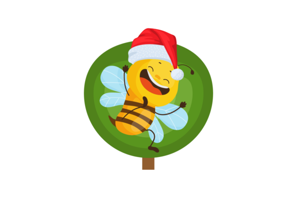 Bee Christmas Hat Drawing Svg: A Charming Graphics Addition