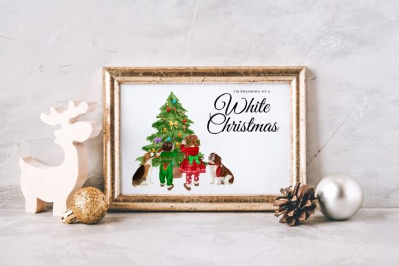 Christmas Babies Dogs Clipart: Perfect for Festive Branding