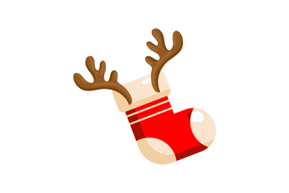 Christmas Deer Antlers Socks: A Festive Graphics Asset