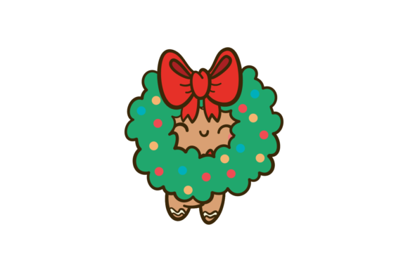 Christmas Gingerman Decoration Door Svg: A Festive Graphics Gem