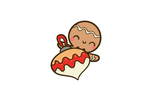 Christmas Gingerman Light Ball Svg: A Festive Graphic for Brands