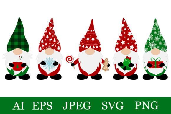 Christmas Gnomes Bundle: A Charming Embroidery Design