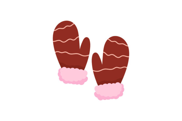 Christmas Hand Gloves Illustration: A Versatile Graphic for Design