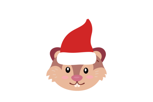 Christmas Hat and Animal Head: A Festive Graphics Addition