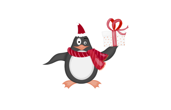 Christmas Illustration Penguin Cute: A Charming Graphics Addition