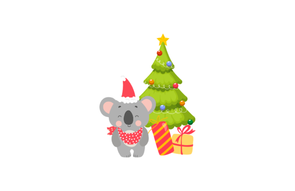 Christmas Koala Graphics: A Festive Branding Asset
