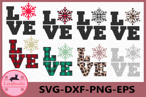 Christmas, Snowflake, Love: A Versatile Graphics and Illustrations Set