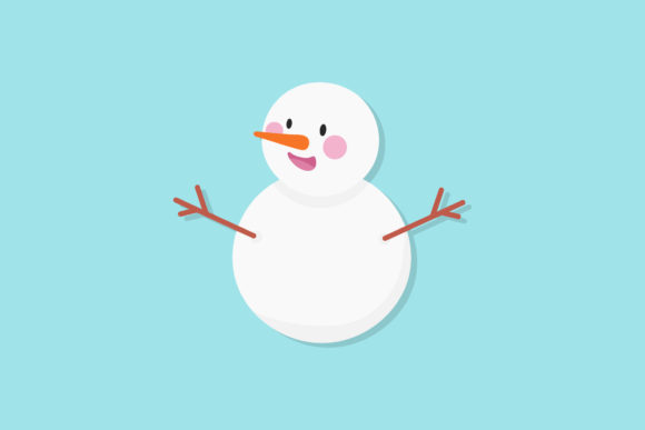 Christmas Snowman Illustration: A Versatile Graphic for Creative Projects