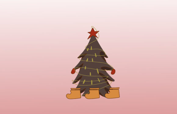 Cute Christmas Illustration: A Festive Graphics Asset