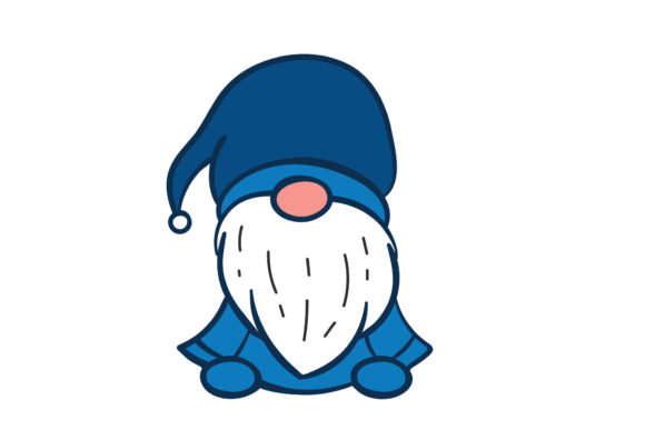 Flat Christmas Gnome: A Charming Addition to Holiday Graphics