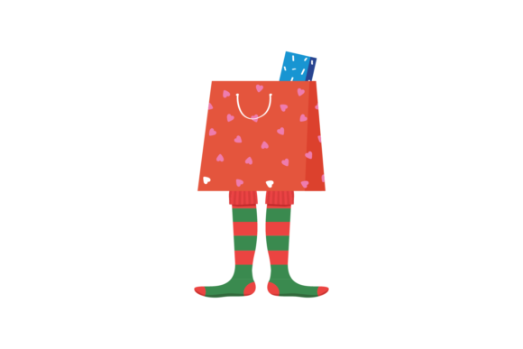 Gift Christmas Long Legs Gnome Svg: A Festive Graphic for Local Brands