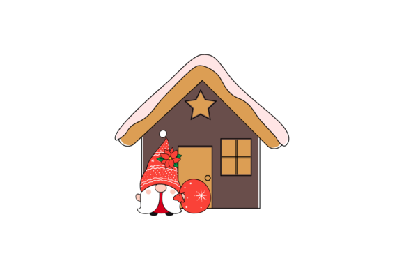 Gnome Christmas Ornament Graphics for Festive Branding