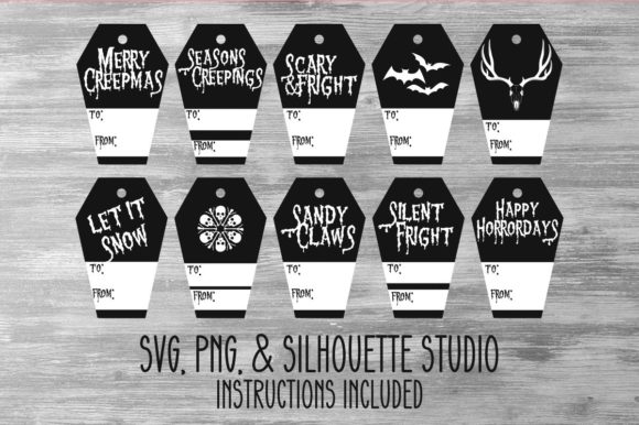 Merry Creepmas Tags: A Festive Graphic for Creative Brands