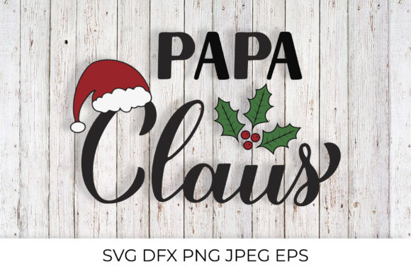 Papa Claus Calligraphy: A Festive Graphics Asset for Local Brands