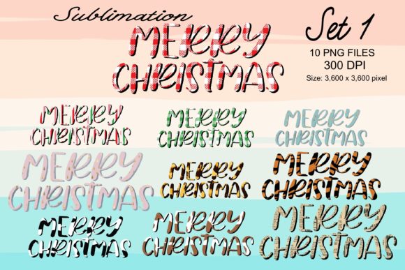 Review: Sublimation Merry Christmas Set 1