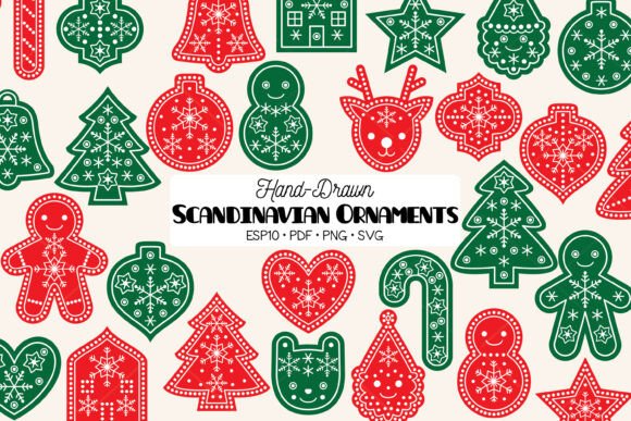 Scandinavian Christmas Ornaments: A Must-Have for Festive Graphics